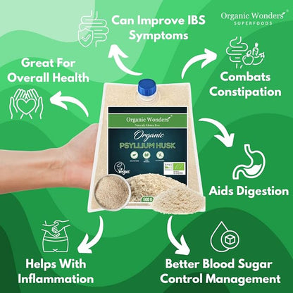 Organic Wonders - Organic Psyllium Husk (500g)