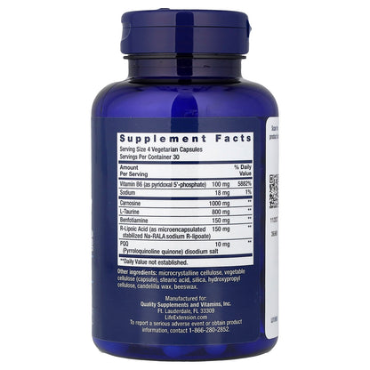 Life Extension Mitochondrial Energy Optimizer with PQQ-120vegetarian capsules