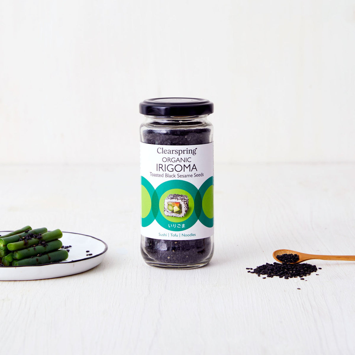 Clearspring Organic Toasted Black Sesame Seeds (Irigoma)_100g