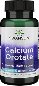 Swanson Calcium Orotate 85 Milligrams, 60 Capsules