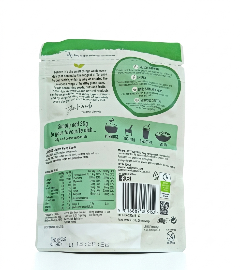 Linwoods Shelled Hemp Seeds 200g