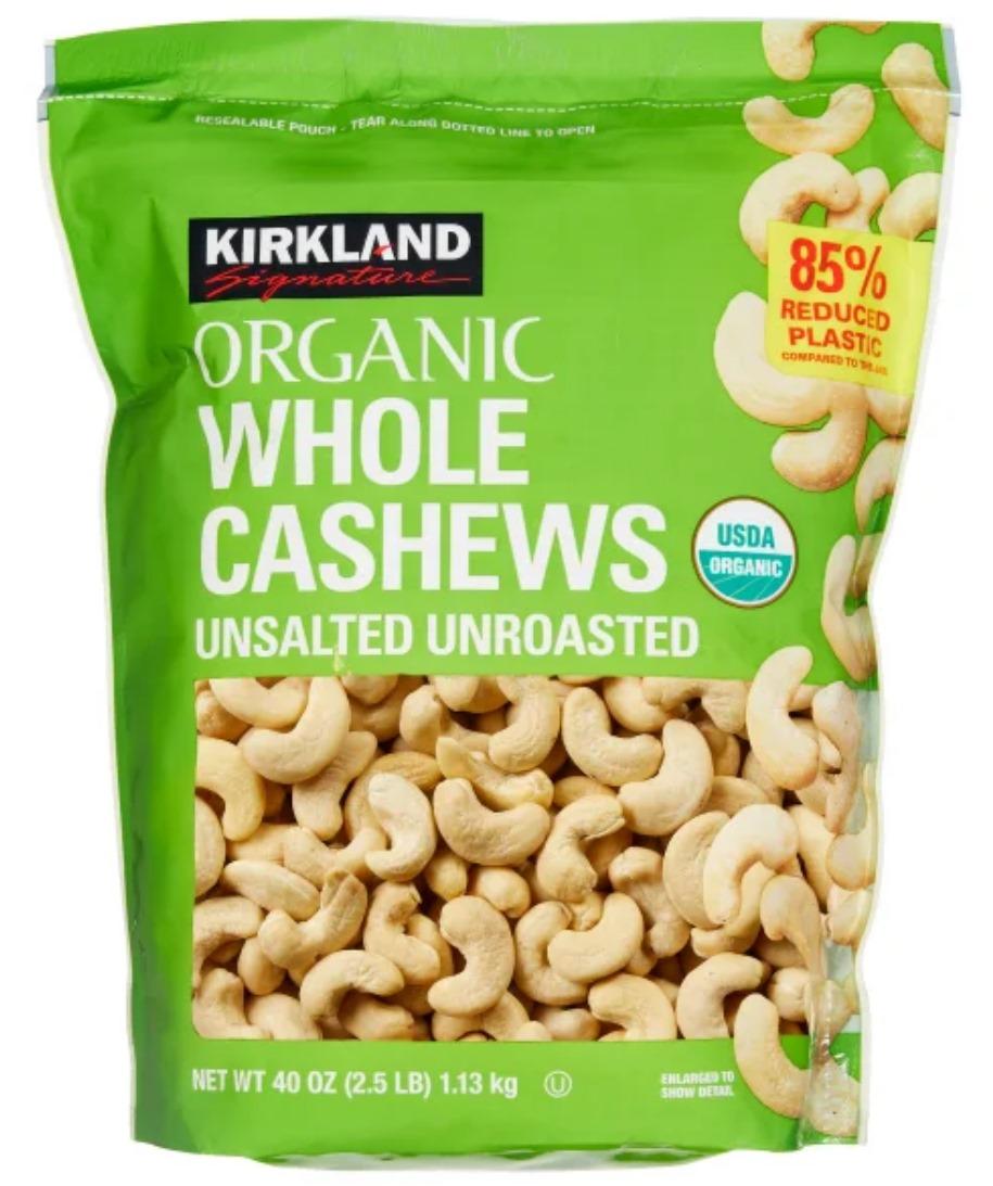 Kirkland Signature (roasted whole) cashews 1.13kg