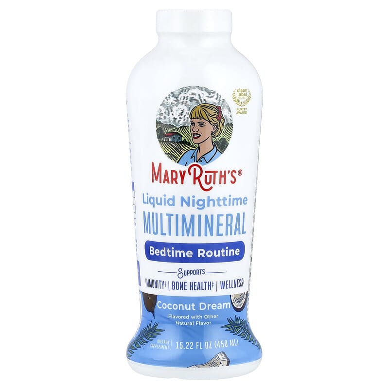 English Description
MaryRuth's Liquid Nighttime Multimineral - Coconut Dream-946ml