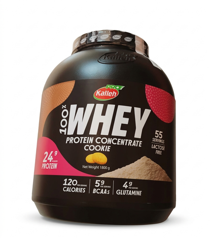 Kalleh Pro 100% Whey Protein Concentrate (Cookie Flavor)-1800g