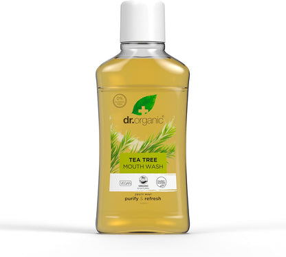 DR ORGANIC Mouthwash Tea Tree 500ml