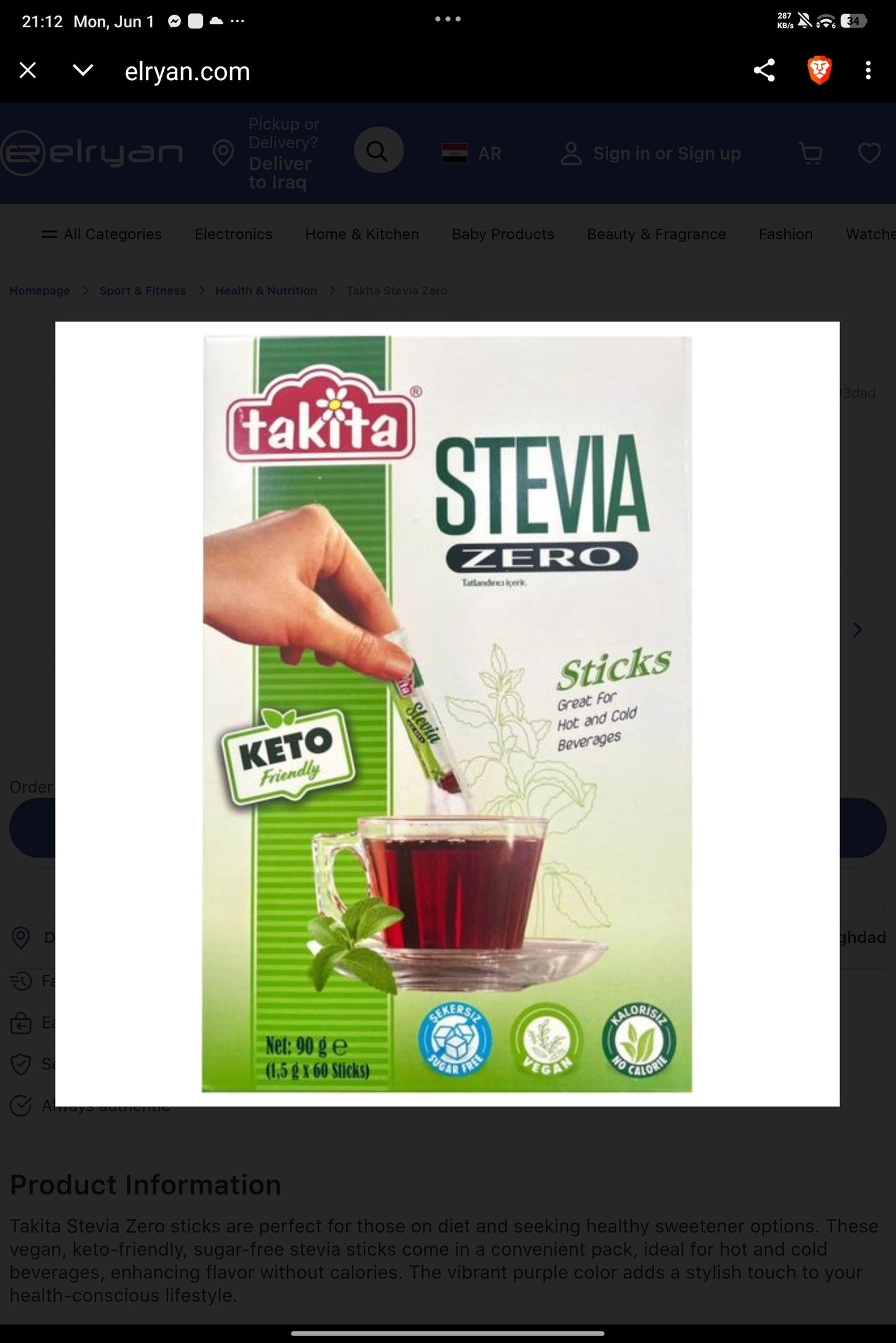 Takita Stevia Zero