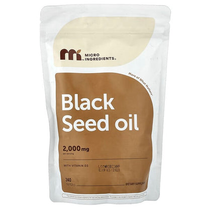 Black seed oil with vitamin D3 -240softgels