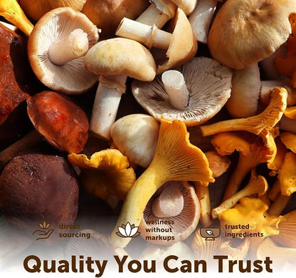 Micro Ingredients Organic Mega Mushroom Powder, 10-in-1 Mushroom Blend, 5oz
USDA Organic 10-Mushroom Blend with Lion’s Mane, Shiitake, Chaga & Cordyceps | Mix into Coffee, Tea & Smoothies