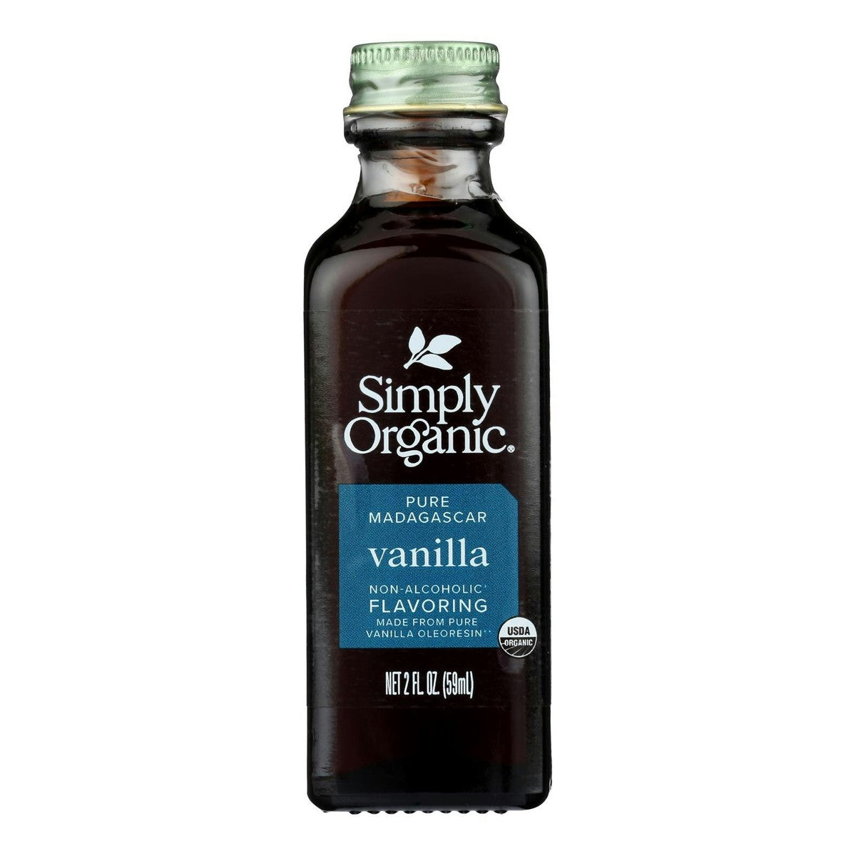 Simply Organic Pure Madagascar Vanilla - Non-Alcoholic Flavoring_ 59ml.