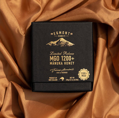 Egmont Honey – Limited Release MGO 1200+ Mānuka Honey (250g)