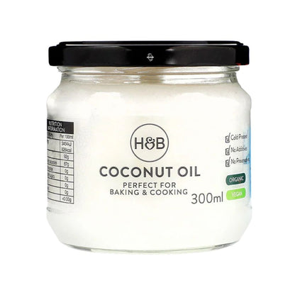 H&B Coconut Oil, Cold-Pressed & Organic 300ml