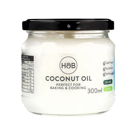 H&B Coconut Oil, Cold-Pressed & Organic 300ml