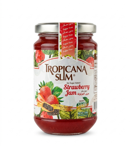 Tropicana Slim Strawberry Jam with Chia Seeds (No Sugar Added) - 375g