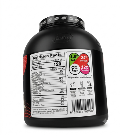 Kalleh Pro 100% Whey Protein Concentrate (Cookie Flavor)-1800g