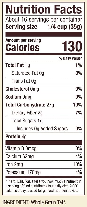 Bob's Red Mill Whole Grain Teff Flour - 567g (20 oz)