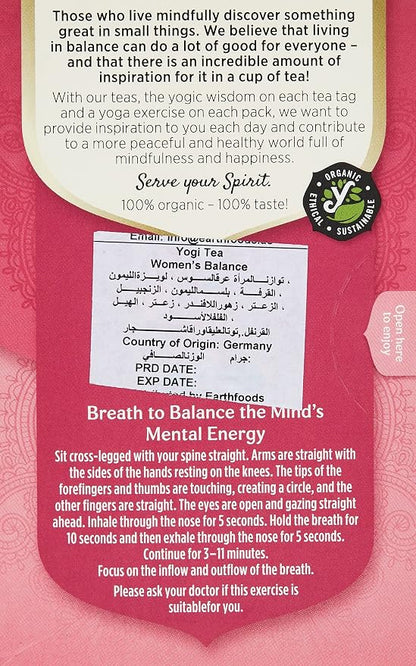 Yogi Tea Organic Women's Balance (Naturally Caffeine-Free)