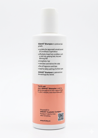 SHAHO Anti-Hair Loss & Growth Stimulating Shampoo - 250ml (Made in Germany)