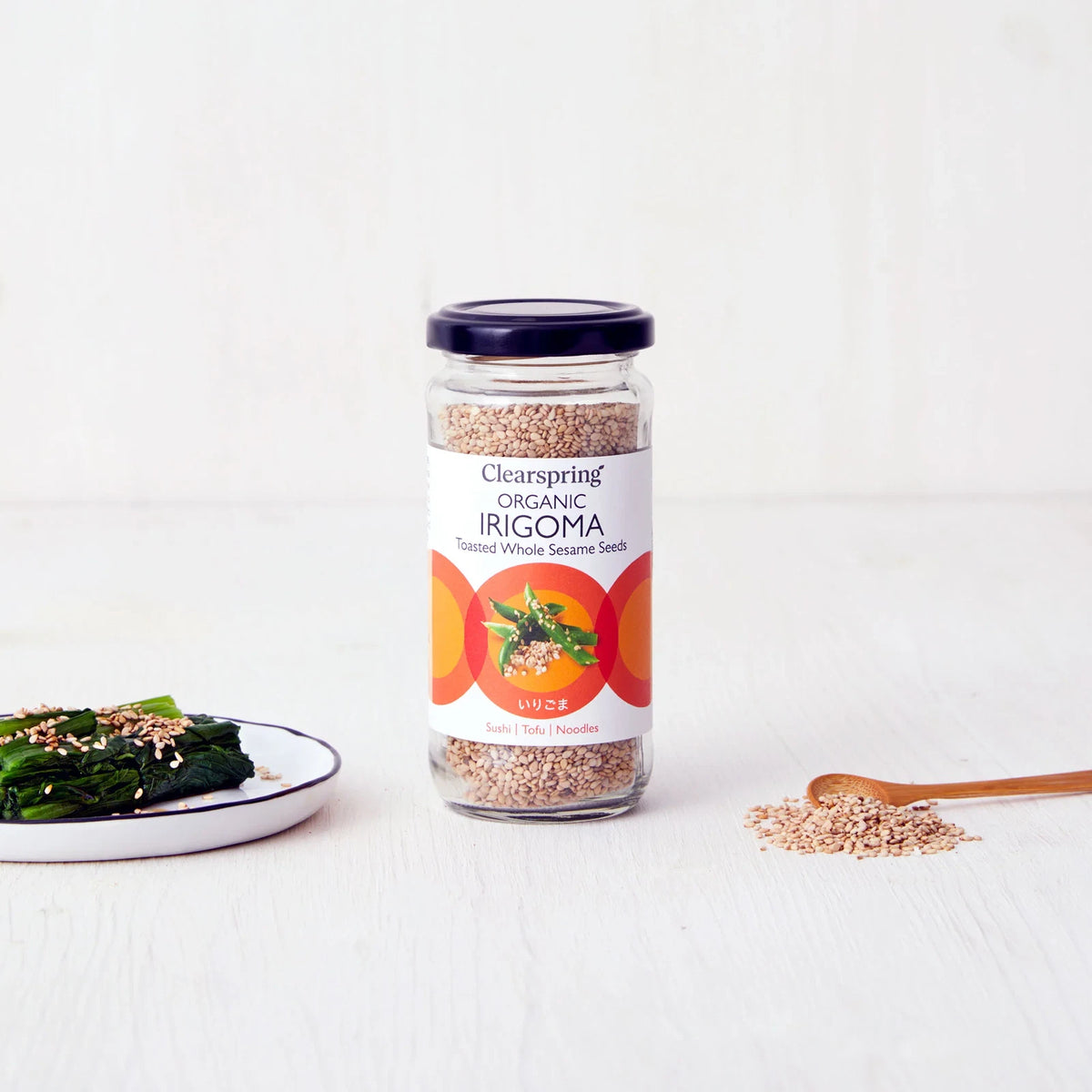 Clearspring Organic Toasted Black Sesame Seeds (Irigoma) _100g