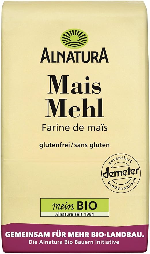Alnatura Organic Demeter Corn Flour (Mais Mehl) – Gluten-Free-500g