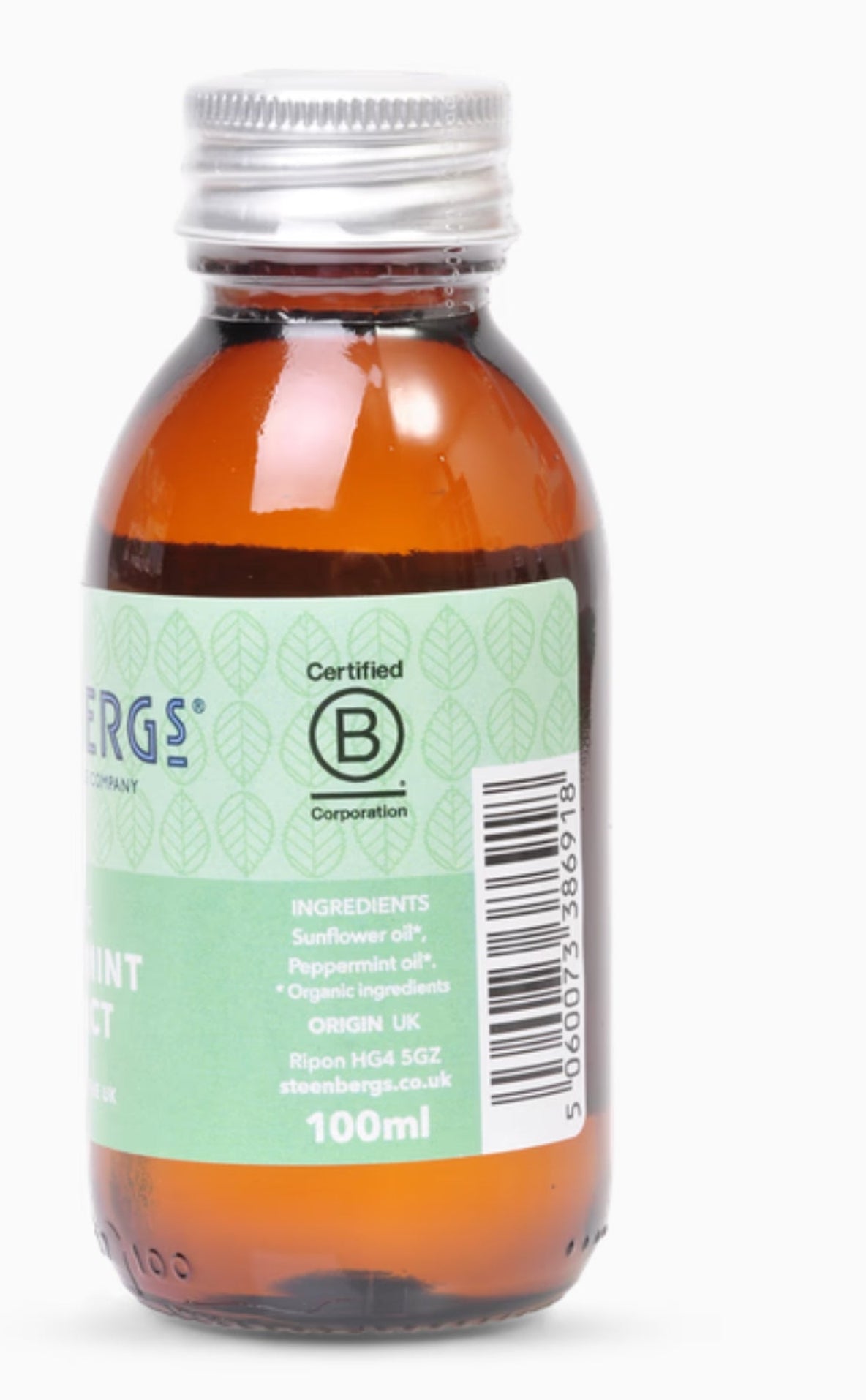Steenbergs Organic Peppermint Extract_100ml