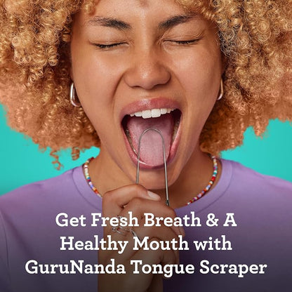 Guru Nanda Stainless Steel Tongue Scrapers