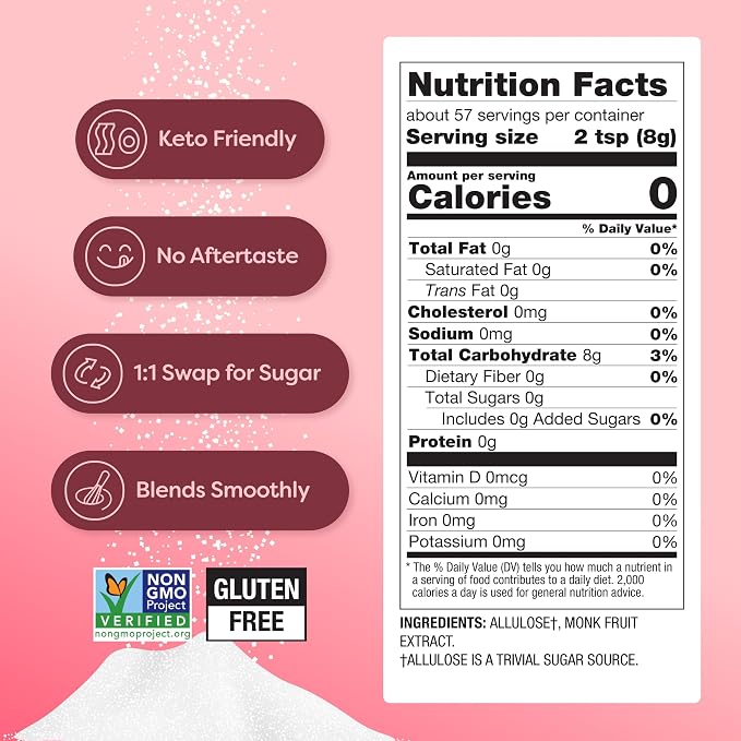 Better Body Foods, Monk Fruit Blend, Zero Calorie Sweetener, 16 oz (454g)