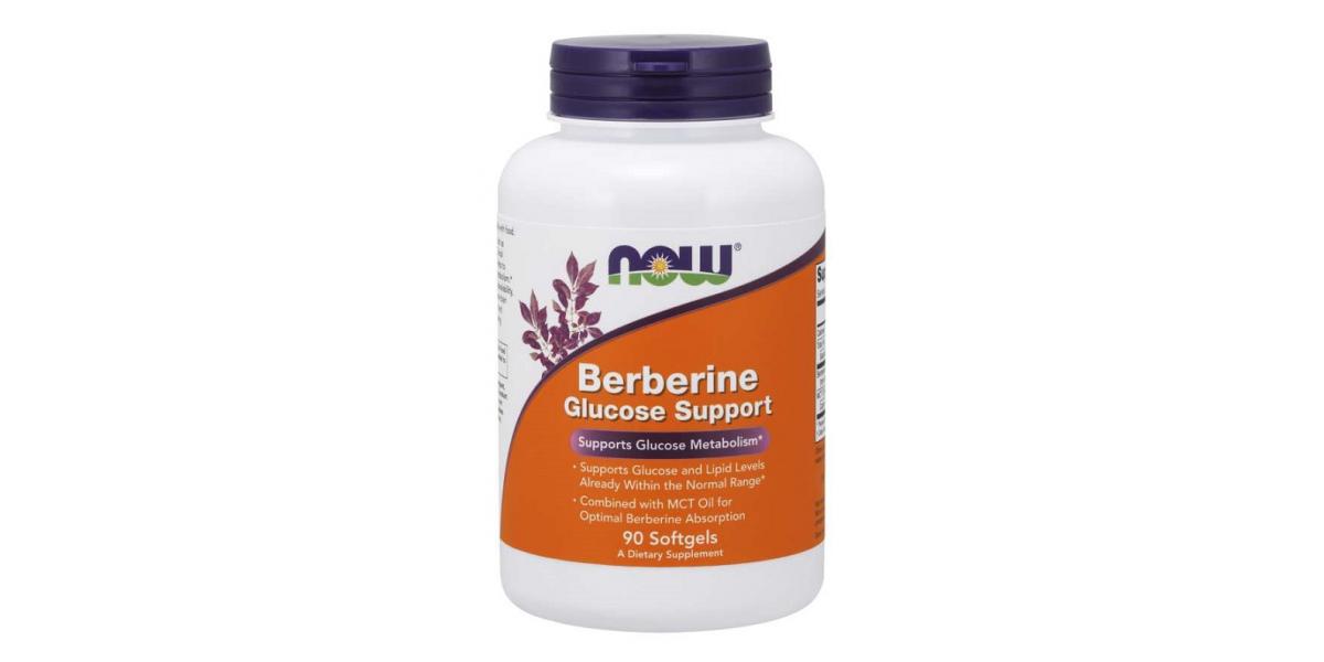 Now Supplements, Berberine Glucose Support, Combined with MCT Oil for Optimal Berberine Absorption, 60 Softgels