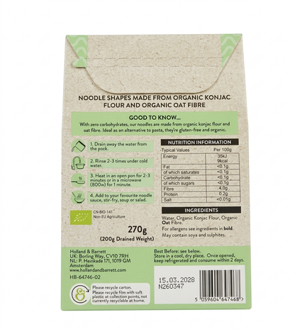 Holland & Barrett Zero Carb noodles 270g