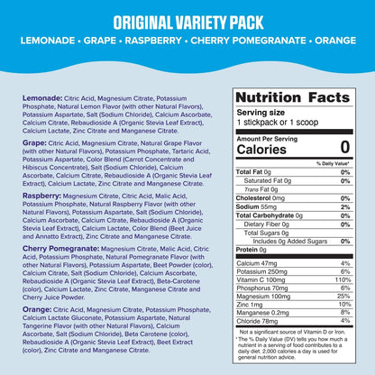 Ultima Replenisher Daily Electrolyte Drink Mix - Original Variety Pack (20 Stickpacks)