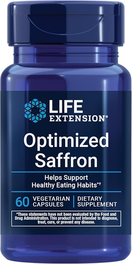Life Extension Optimized Saffron (60 Vegetarian Capsules)
