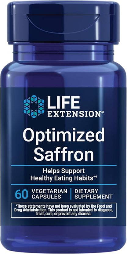 Life Extension Optimized Saffron (60 Vegetarian Capsules)