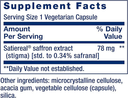 Life Extension Optimized Saffron (60 Vegetarian Capsules)