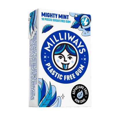 Milliways Plastic-Free Chewing Gum | Crisp Mint
