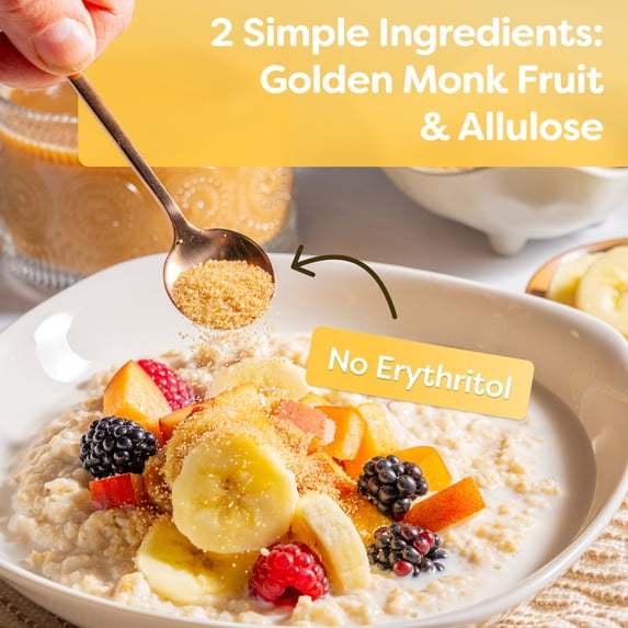 Better Body Foods, Golden Monk Fruit Blend, Zero Calorie Sweetener, 16 oz (454g)