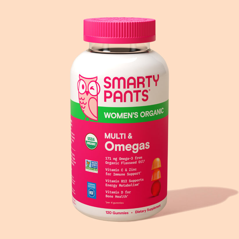Smarty pants womens organic multy probiotics (120gummies)