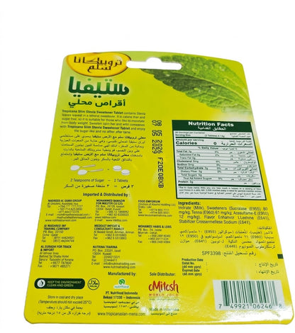 Tropicana Slim Stevia Sweetener Tablets – 100 Tablets (6g)