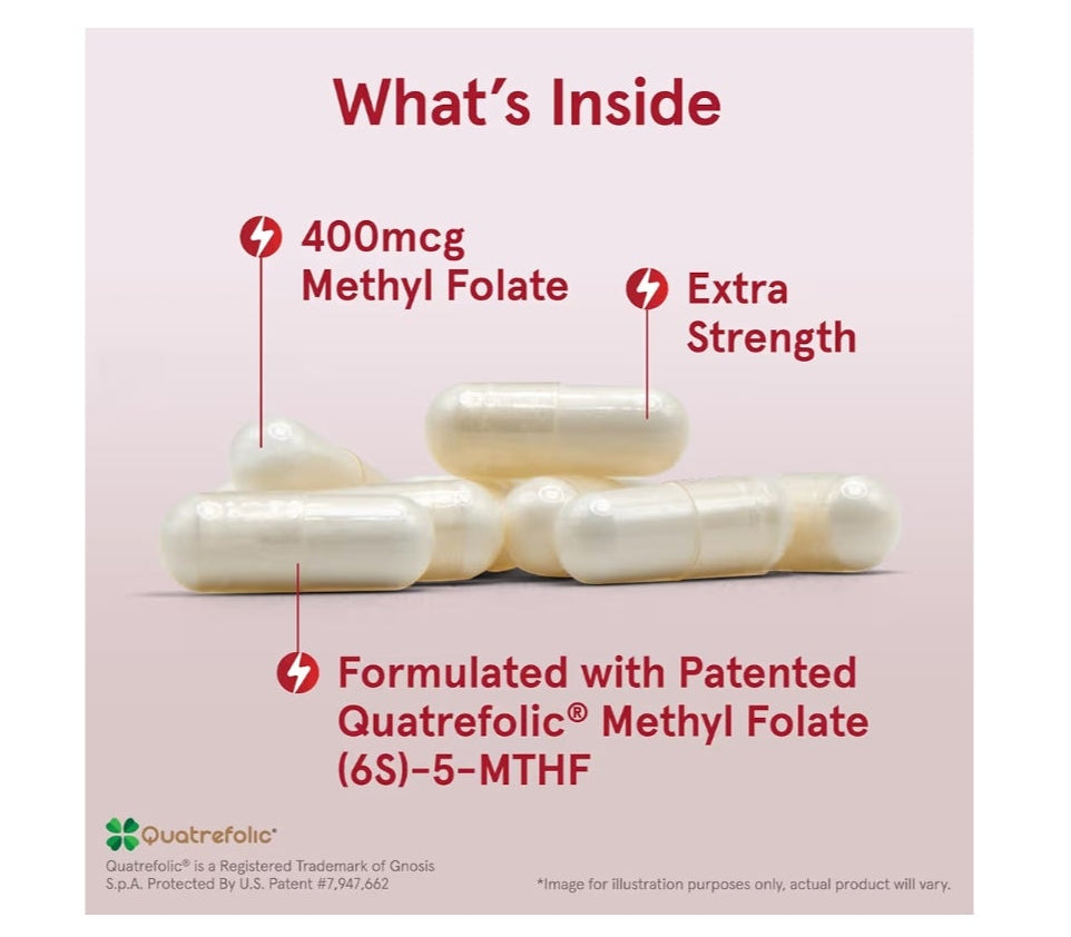 Jarrow Formulas Methyl Folate 400 mcg - 60 Veg Capsules