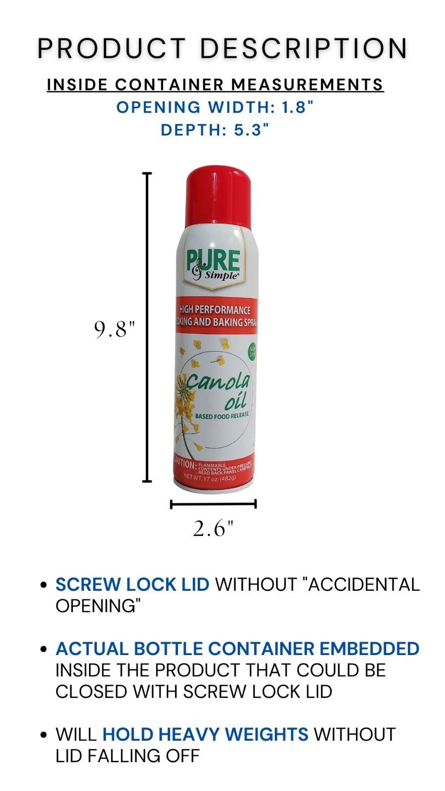 Cooking Oil Diversion Safe Stash Can Screw Lock Hidden Compartment For Valuables