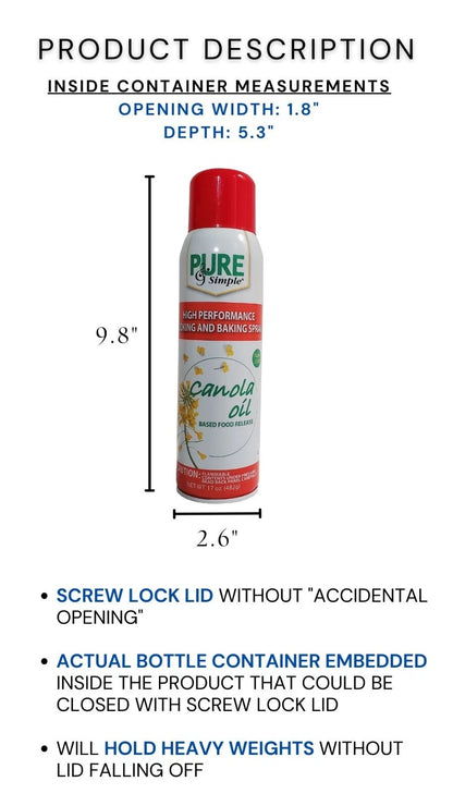 Cooking Oil Diversion Safe Stash Can Screw Lock Hidden Compartment For Valuables