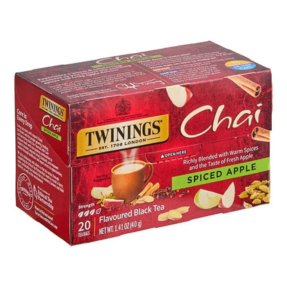 Twinings Spiced Apple Chai Tea Bags - 20/Box
Item number Item #: 110twn07511