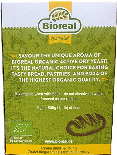 Bioreal Organic Active Yeast 5 sachets x9g