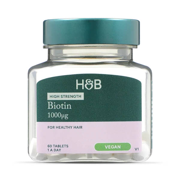 Title: Holland & Barrett High Strength Biotin (1000µg) - For Healthy Hair.