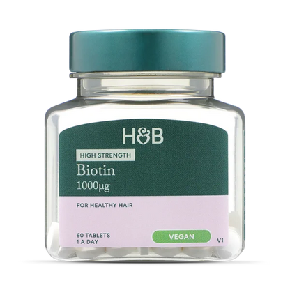 Title: Holland & Barrett High Strength Biotin (1000µg) - For Healthy Hair.