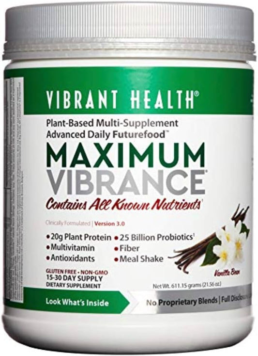 Vibrant Health Maximum Vibrance - Vanilla Bea-610g
