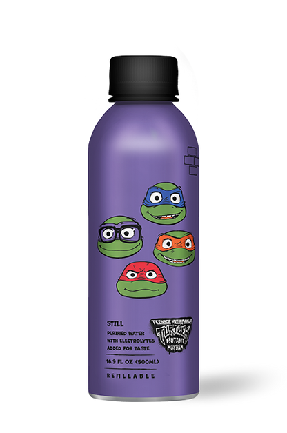 Teenage Mutant Ninja Turtles Refillable Purified Water Bottle - 500ml / 16.9 FL OZ