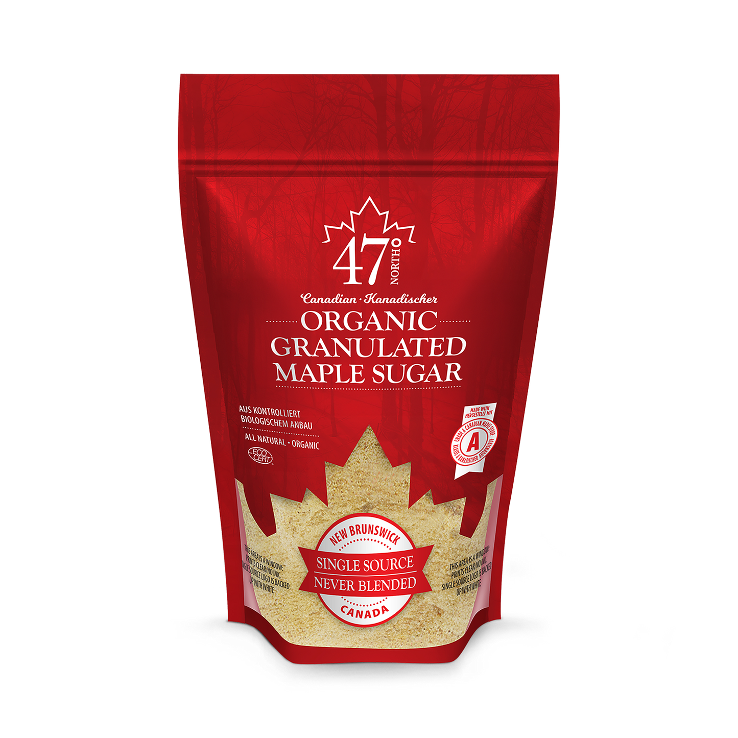 47¬∞ North Canadian Organic Maple Sugar Single Source 250g