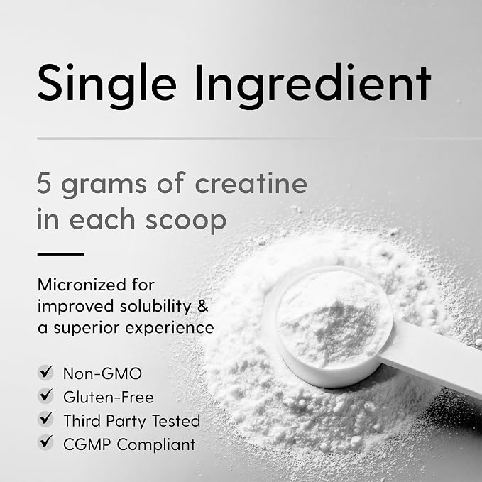 Hearthy Foods Micronized Creatine Monohydrate – Unflavored (500g)