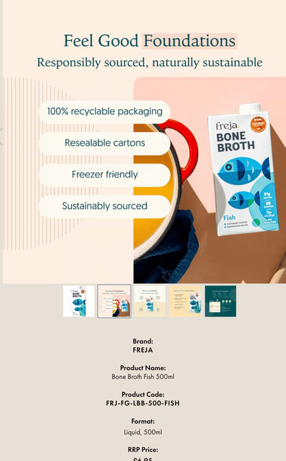 Freja 500ml Fish Bone Broth