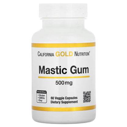 California Gold Nutrition
Mastic Gum, 500 mg, 60 Veggie Capsules