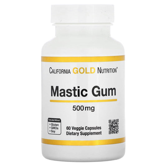 California Gold Nutrition
Mastic Gum, 500 mg, 60 Veggie Capsules